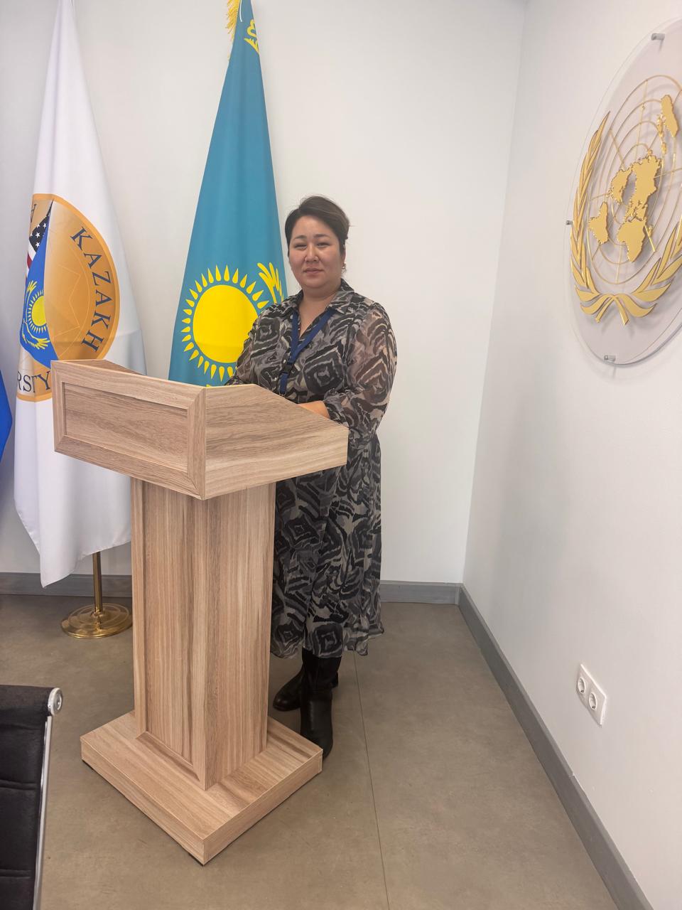 Ақпараттық жүйелер кафедрасының доценті Рахимова Диана Рамазанқызы Жасанды интеллект бағыты бойынша аккредитациялық сараптамаға қатысты